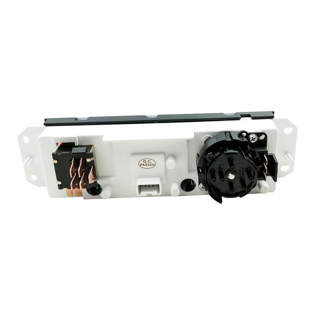 Black Jeep Wrangler air conditioning control switch panel for 2005-2006 models, part number 55056558AA.