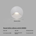 Human induction foot lamp outdoor 85x85mm aluminium shell with 3000K 4000K 6000K light options