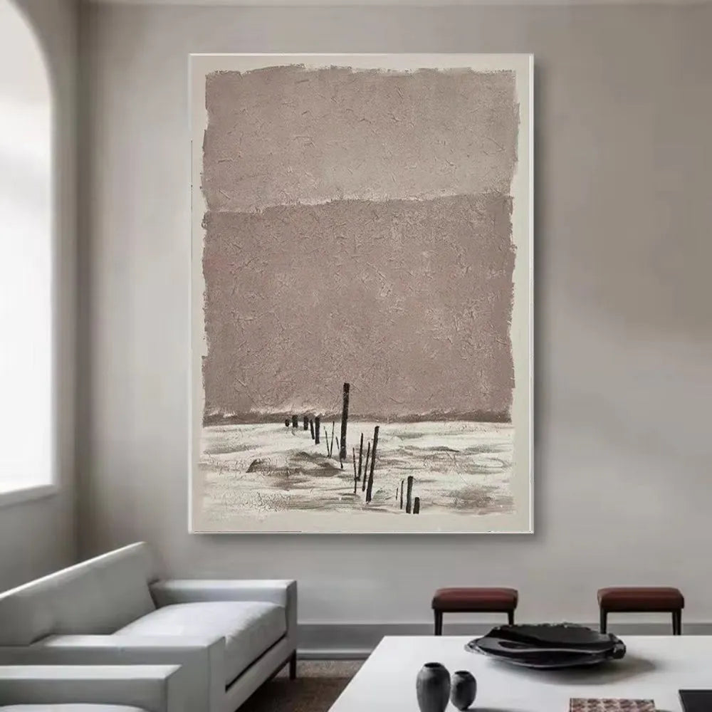 Hand-painted abstract oil painting canvas wall art modern decor unframed rolled