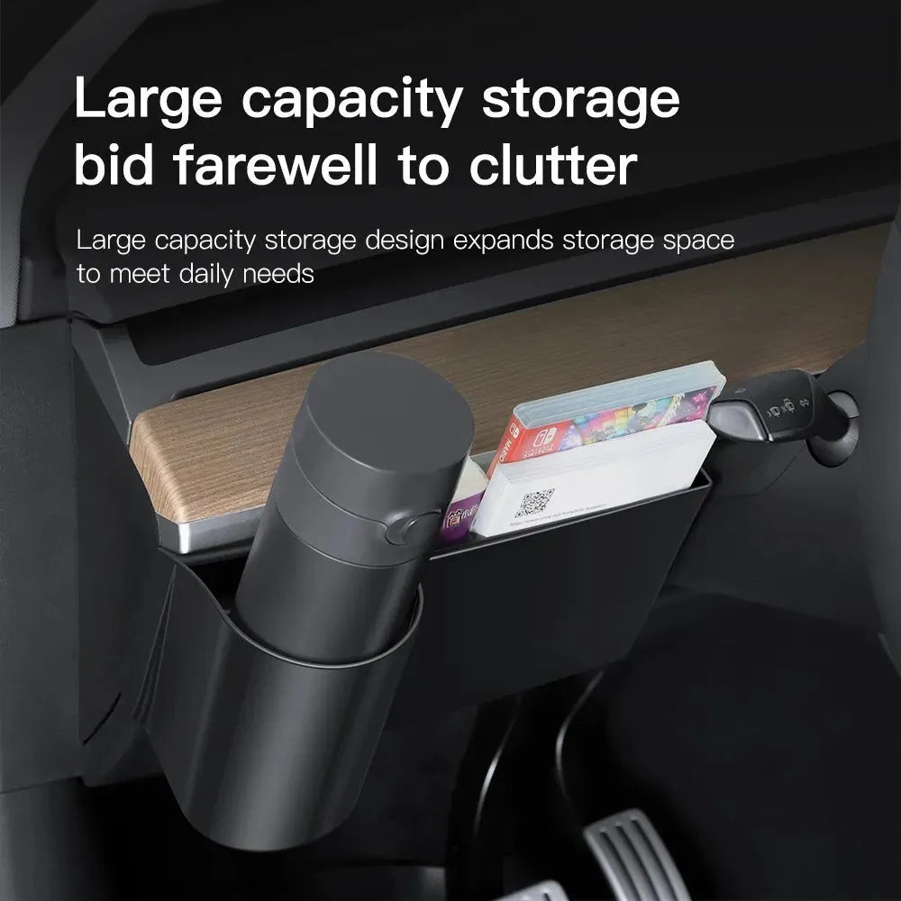 Tesla Model 3 and Model Y dashboard water cup holder with handle for left-hand drive vehicles