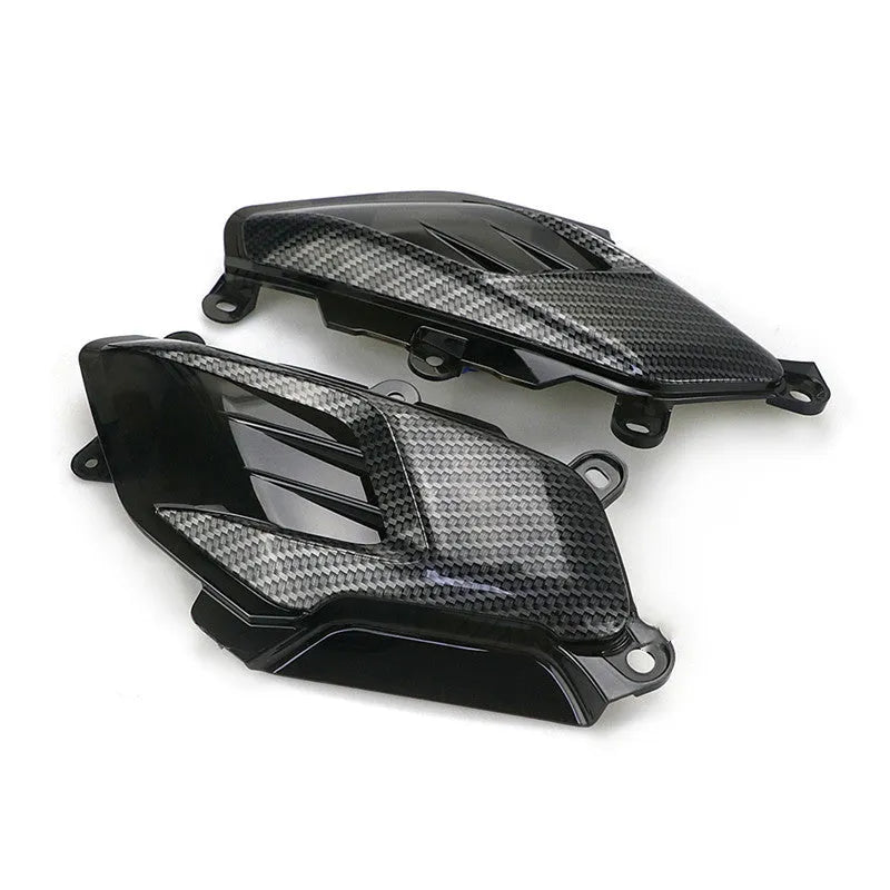 Pair of carbon fibre pattern LED side lamps for Yamaha NMAX125 and NMAX155 scooters