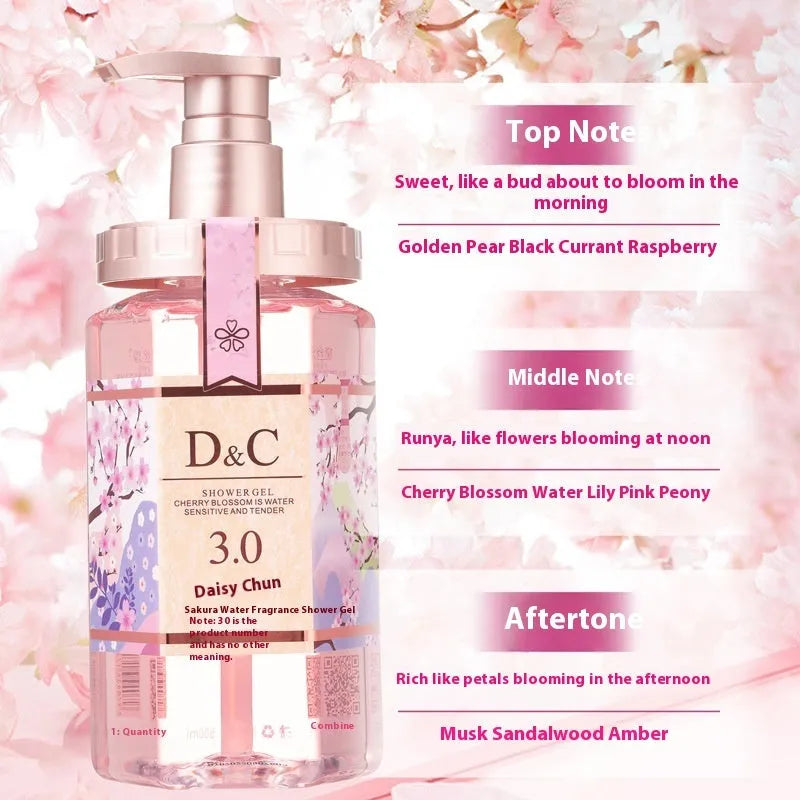 Sakura shampoo conditioner and shower gel set 500ml complete wash nursing suite