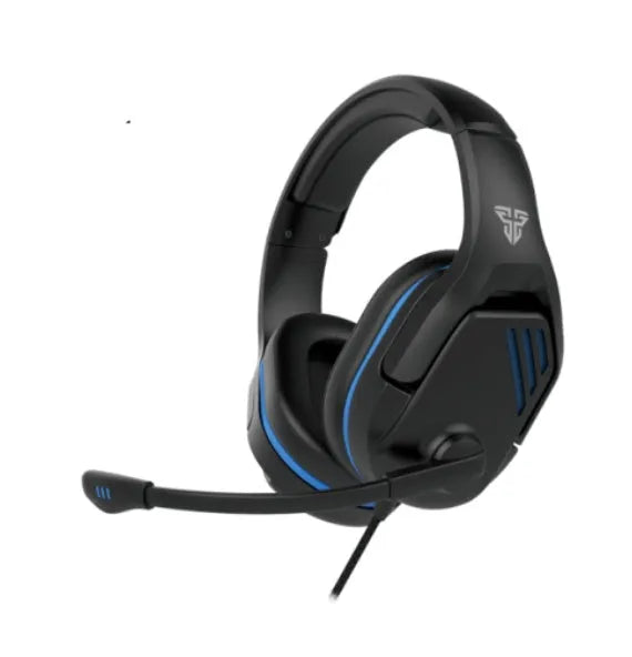 MH86 black wired gaming headset with over-ear design and adjustable microphone