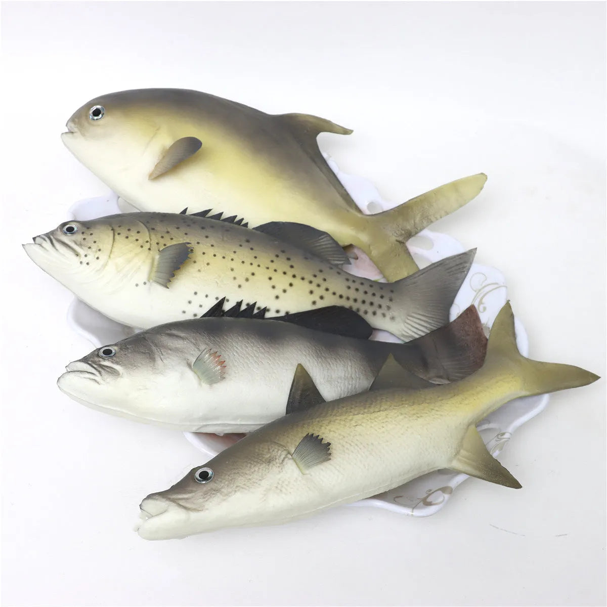 PU simulated yellow-fin tuna fish ornament model for aquarium decor