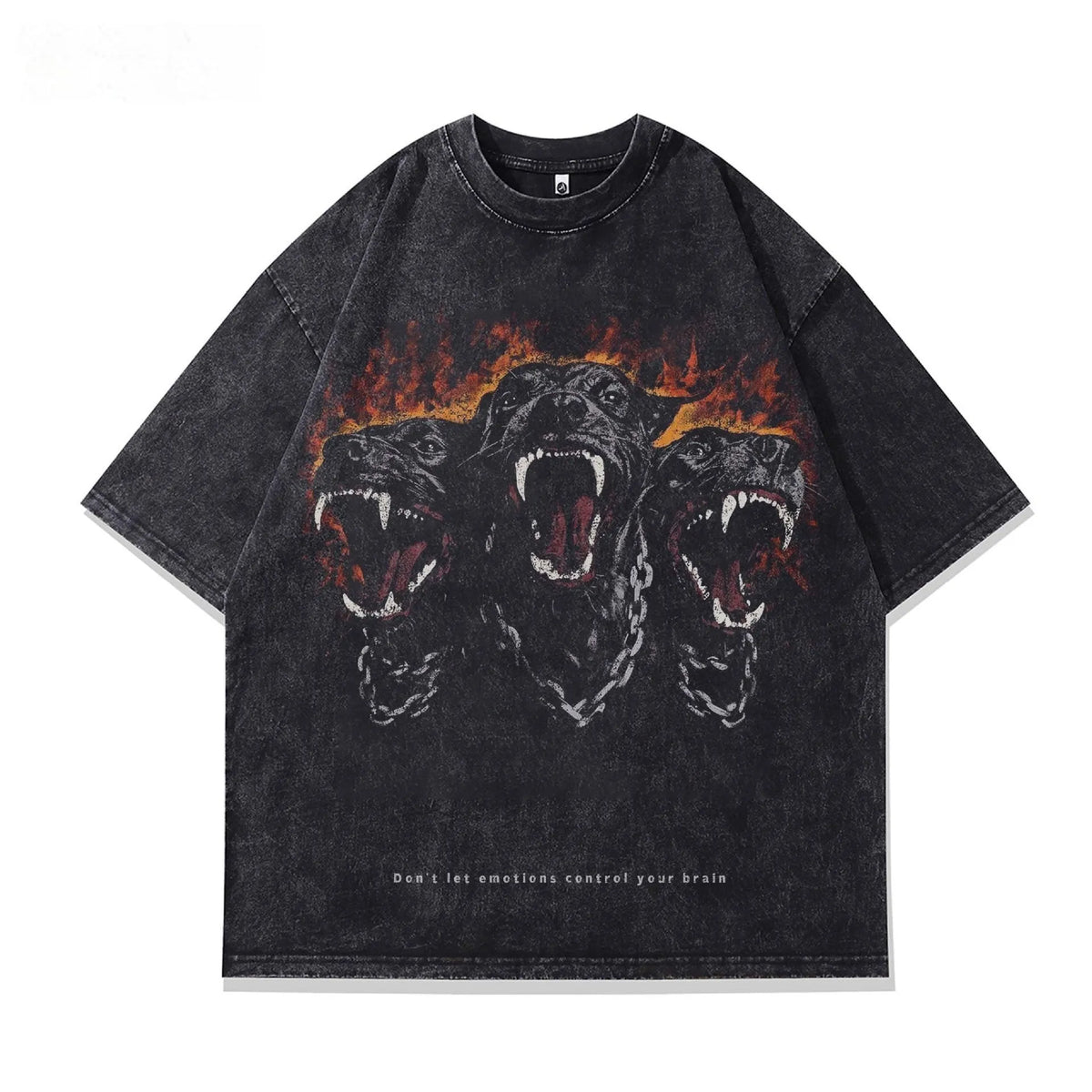 Men's short sleeve printed t-shirt in pure cotton with character pattern design