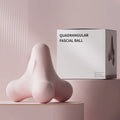 Quadrangle fascia massage ball in Falling Cherry Powder, TPE, 7.5cm width, 6.8cm height, 82g, for acupoint massage.