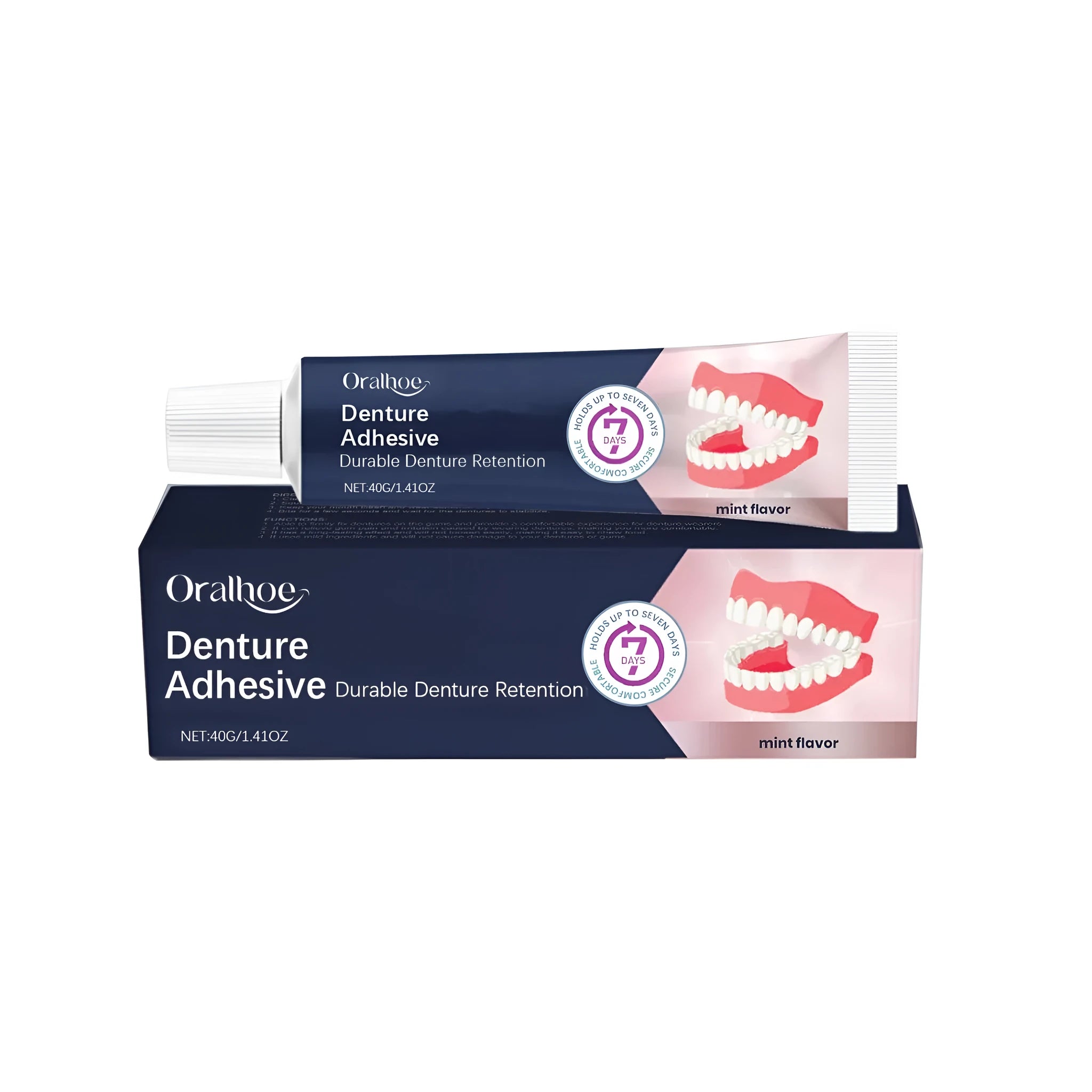 40g tube of denture fixing adhesive cream with petrolatum and VP/VA copolymer formula