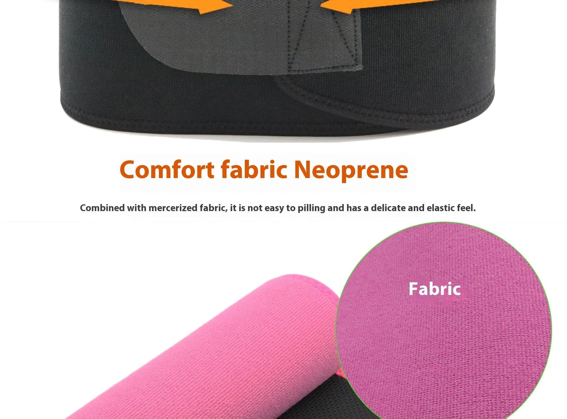 Neoprene lumbar support belt for sports and fitness activities in black, blue, or pink colours