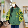 Plus size women quilted winter jacket with fur collar in pink, green, and blue colour options