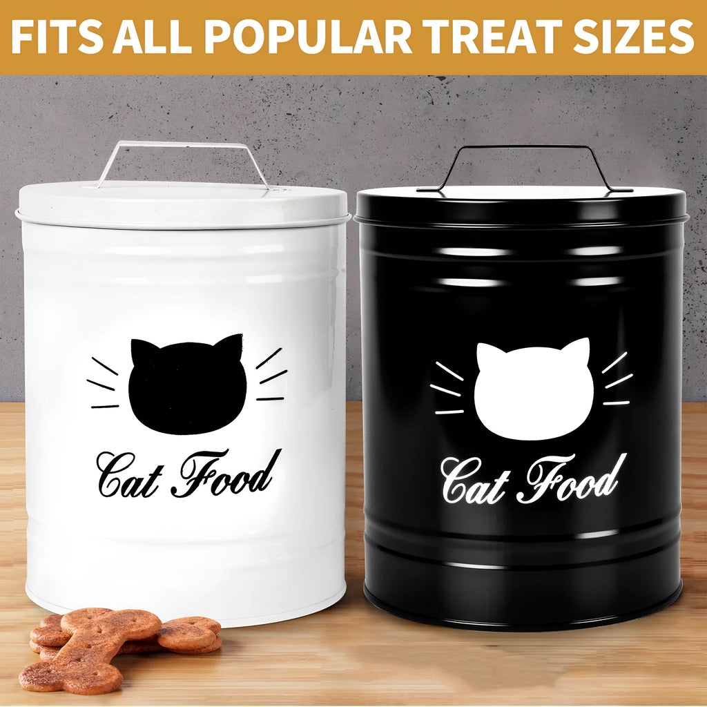 Black iron sheet round storage can with independent inner box for kitchen organisation