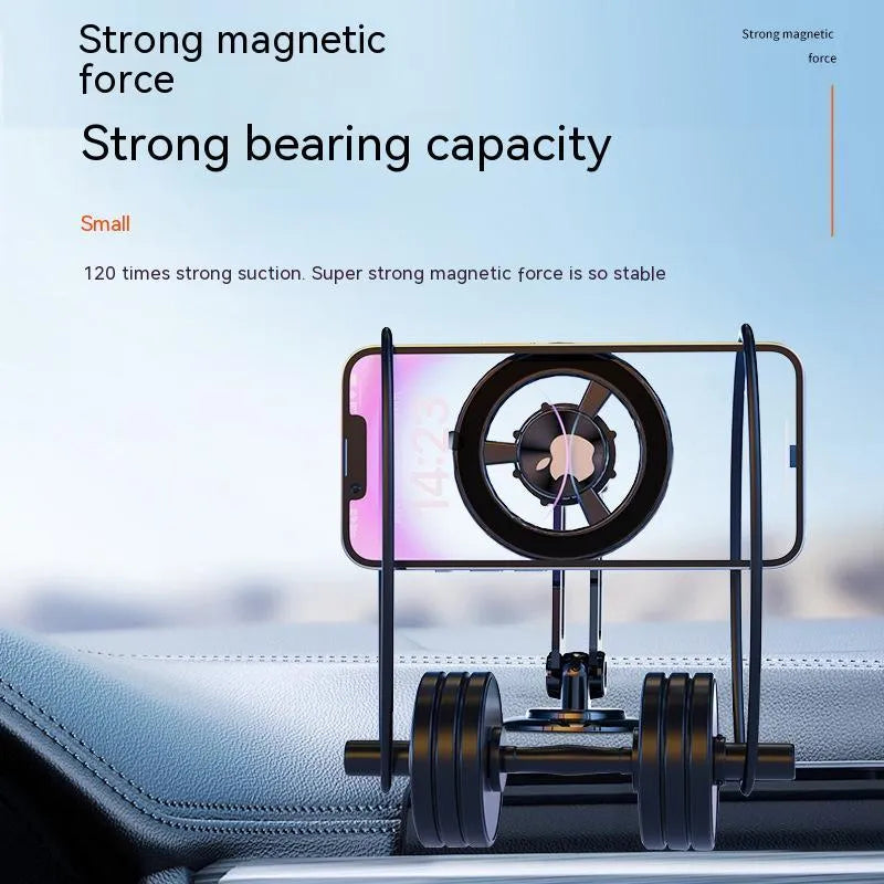 All-metal magnetic car phone holder with magnetic rings in four colour options