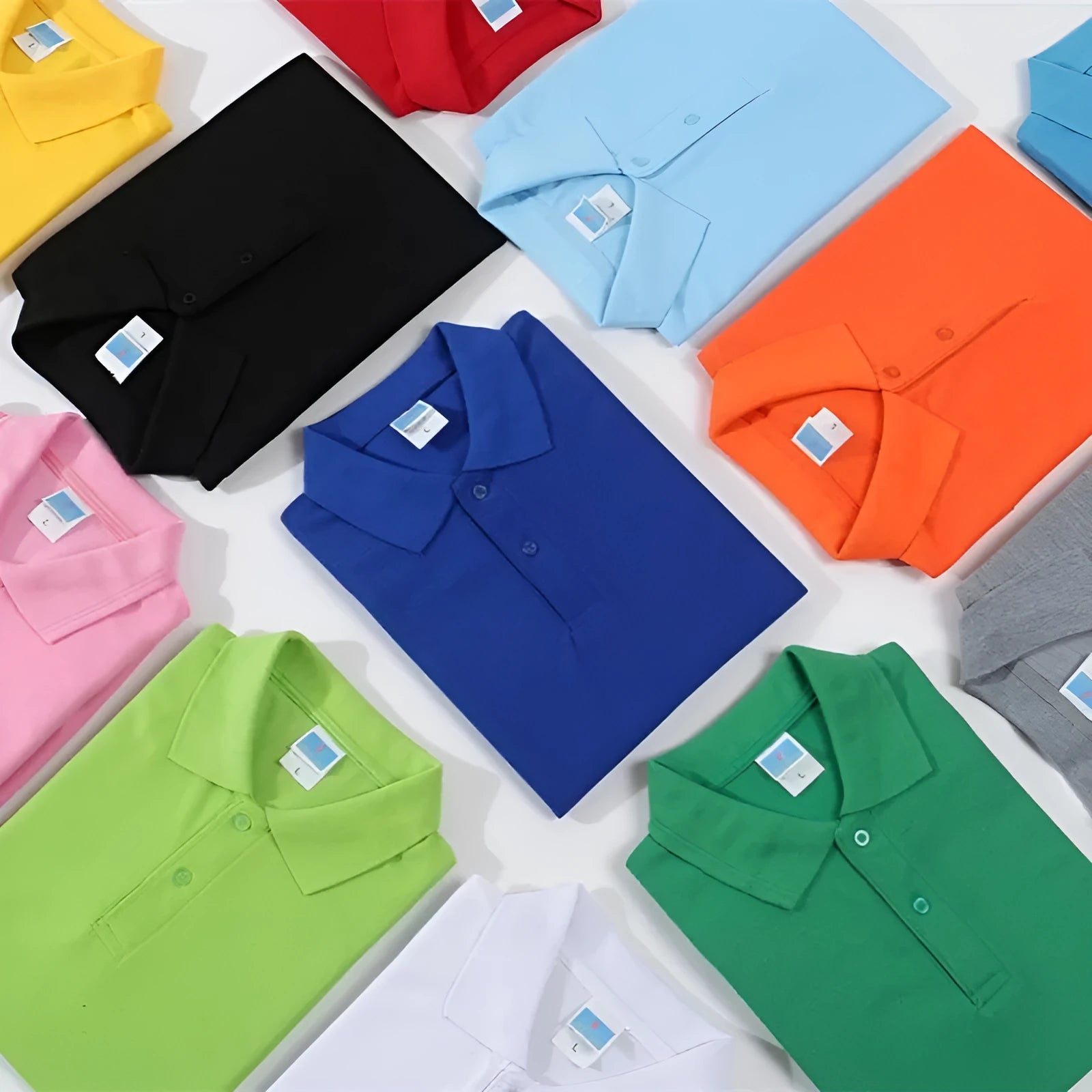 Men's short sleeve cotton work shirt for embroidery in multiple colour options