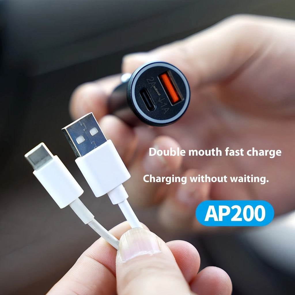 Black car charger GPS tracker locator device with ABS plastic construction