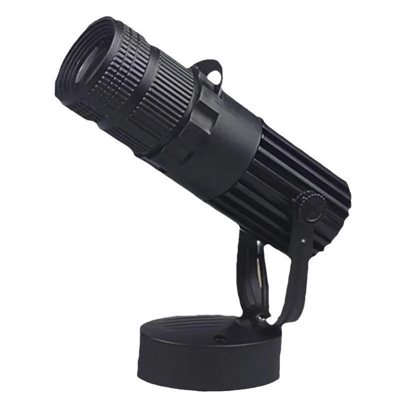 Black surface-mounted 20W LED spotlight with aluminium shell for restaurant lighting
