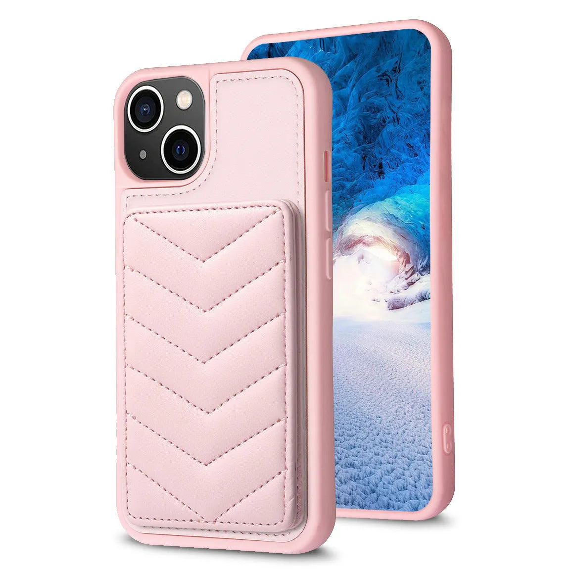 Flip PU leather crossbody phone case with shoulder strap for Apple iPhone, multi colour options including black pink purple blue beige