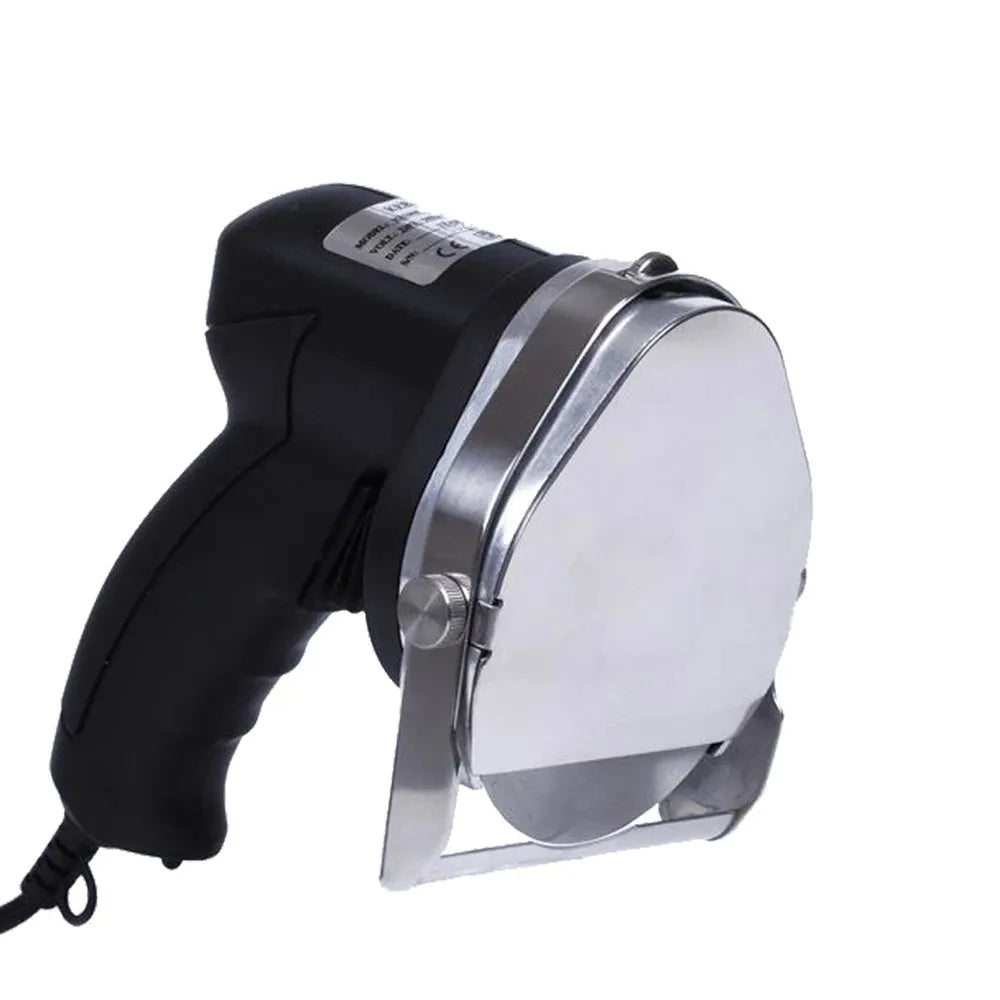 Black electric meat cleaver with EU plug for turkey barbecue machine