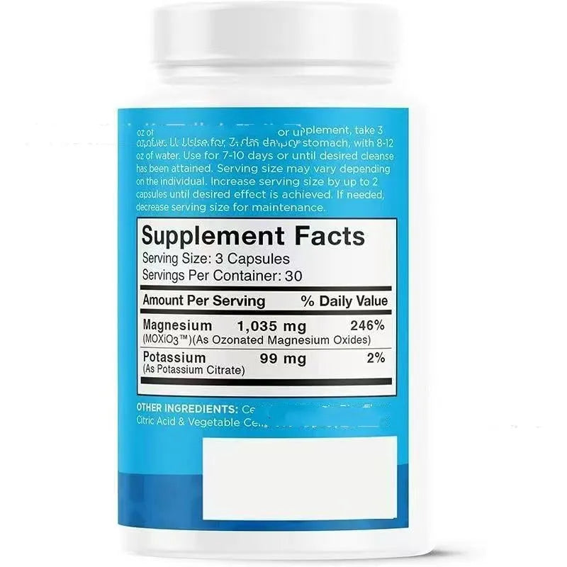 Natural cleaning capsules colon cleanse detox supplement 180 tablets bottle
