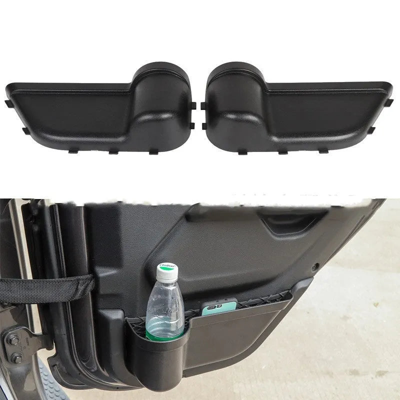 Black ABS door storage box for Jeep Wrangler JK and JL models 2011-2020