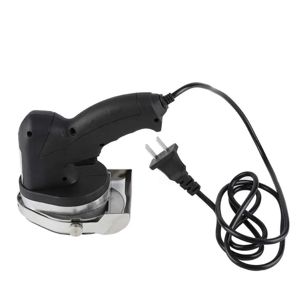 Black electric meat cleaver with EU plug for turkey barbecue machine