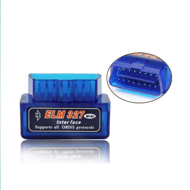 Compact OBD2 Bluetooth automotive diagnostic scanner for fault code reading and sensor monitoring