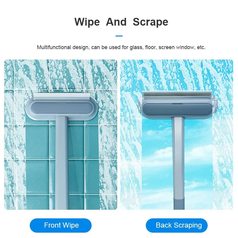 4-in-1 multifunctional hair removal brush with flannel surface, plastic handle, 45 x 18cm, for pet hair and screen cleaning