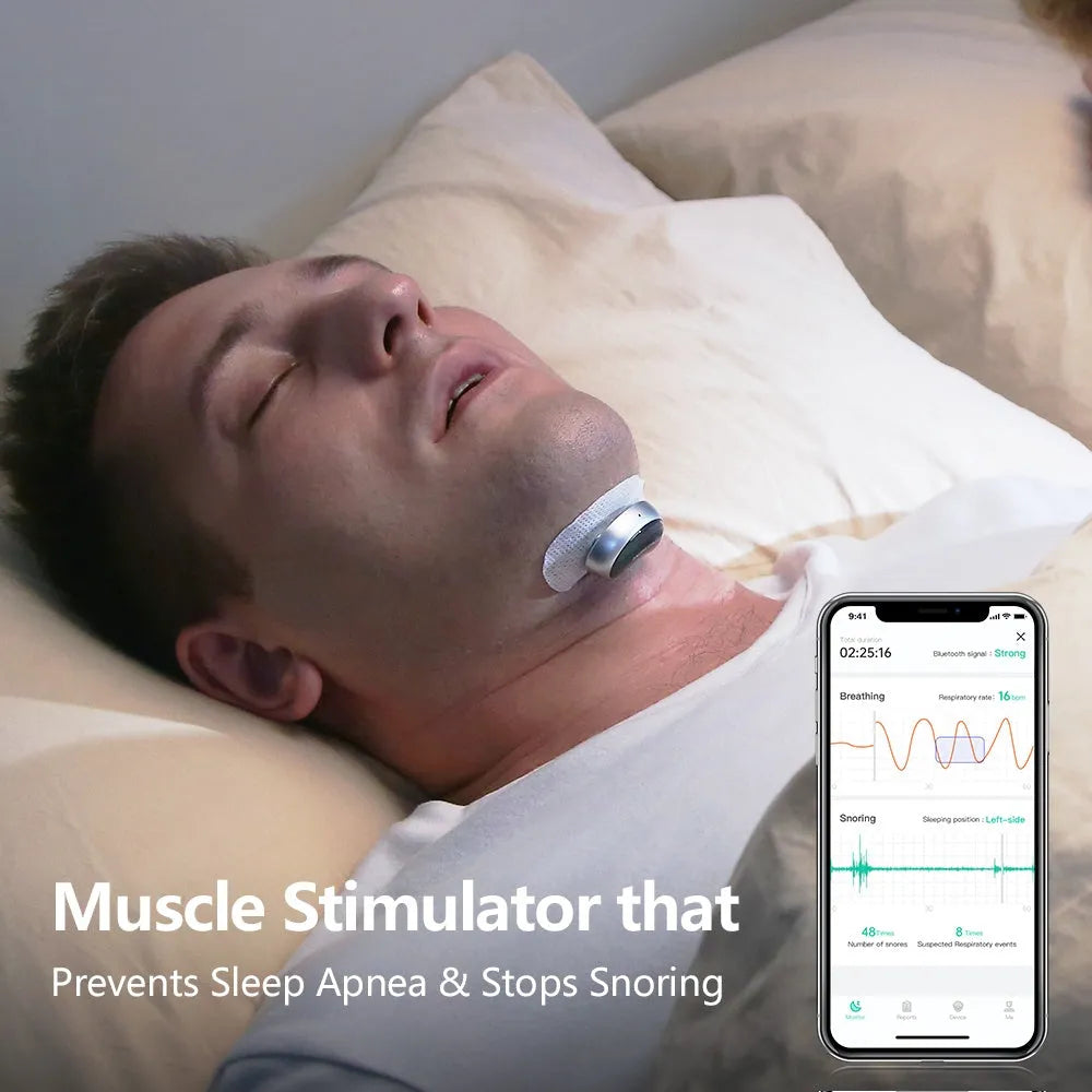 Smart Anti Snoring Device Electronic Muscle Stimulator Pro YA4300 under chin