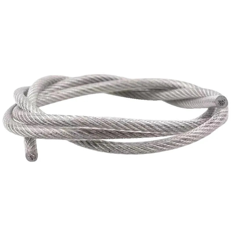304 stainless steel security wire rope with nylon coating in various diameters for anti-theft applications