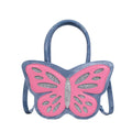 Small square PU leather crossbody bag with contrast detailing in black, blue, pink, or white