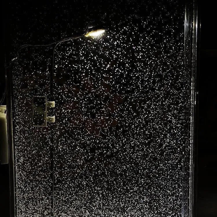 DIY snowy night light kit with snowflake design and LED lights for Christmas desktop decoration