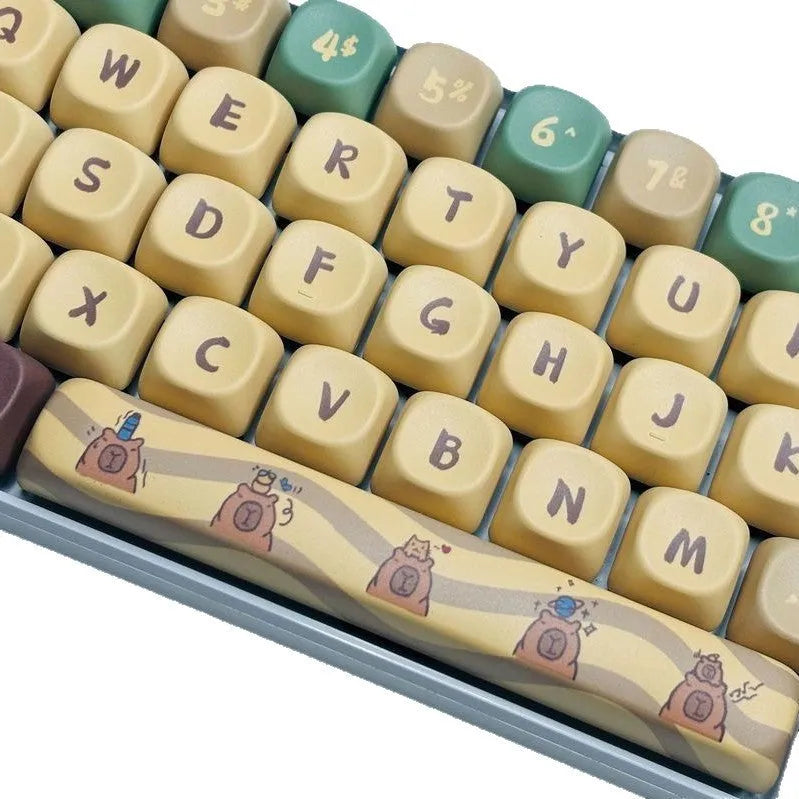 Capabala PBT mechanical keyboard 130-key keycap set with Girl MOA height profile