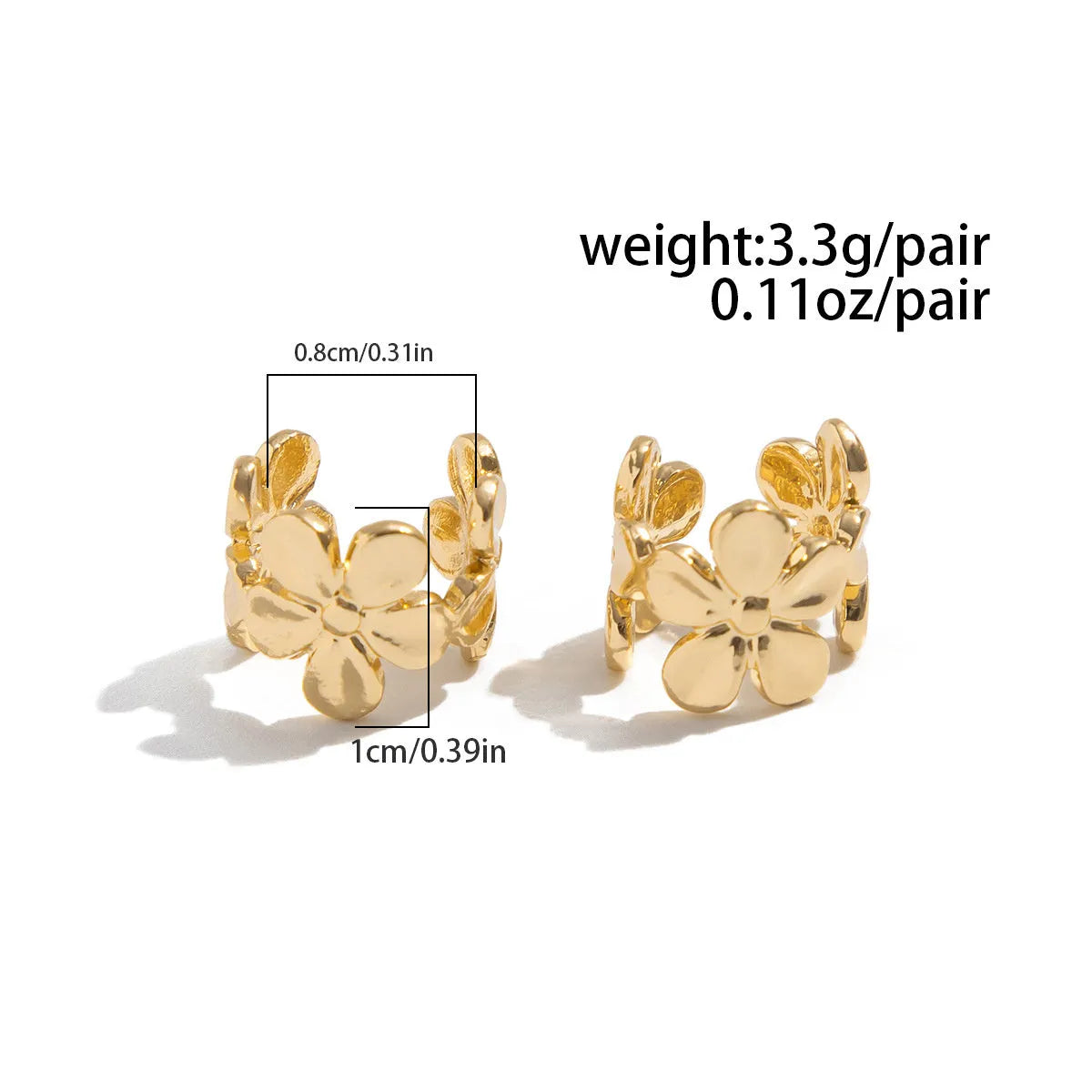 Gold starfish scallop conch shell drop earrings for women with beach theme design