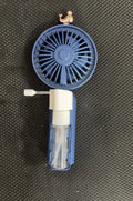 USB rechargeable personal handheld fan with flexible plastic nozzle in assorted colours.