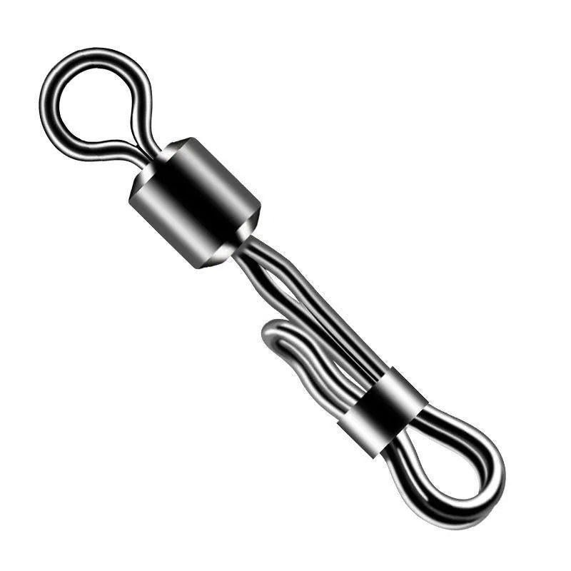 Brass fishing quick-change barrel swivel bearing with quick-release ring