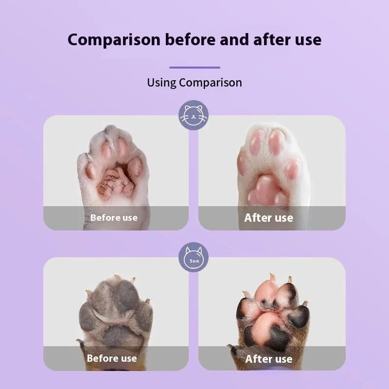 40g tube of pet foot moisturising cream with Brazil palm wax for cat and dog paw care.