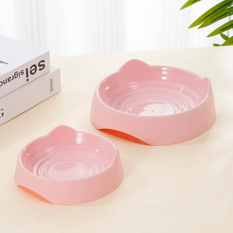 Ceramic dog slow feeder bowl with maze design in blue green or pink for small and large breeds
