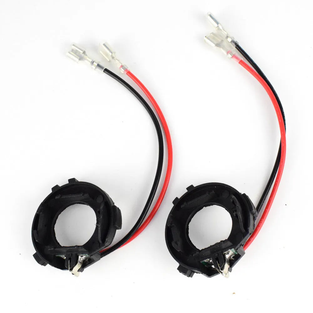 Black H7 LED bulb conversion adapter bracket for Volkswagen Golf, GTI, and Jetta models