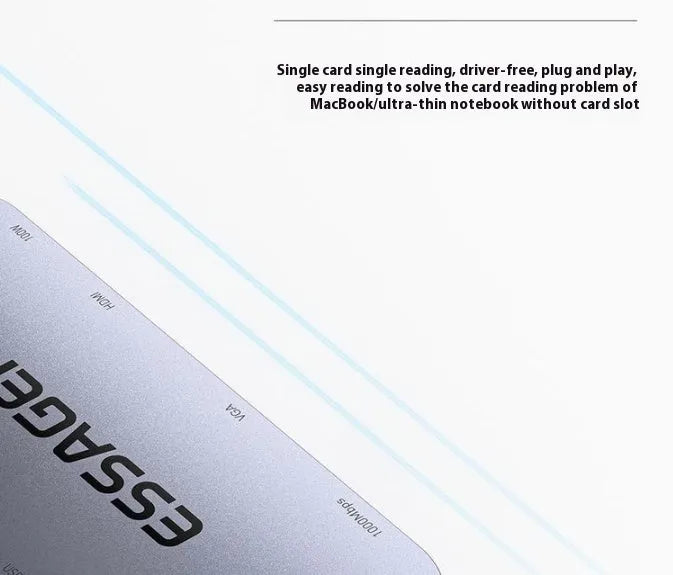 11-in-1 USB-C expansion hub with Gigabit Ethernet port and integrated cable separator.