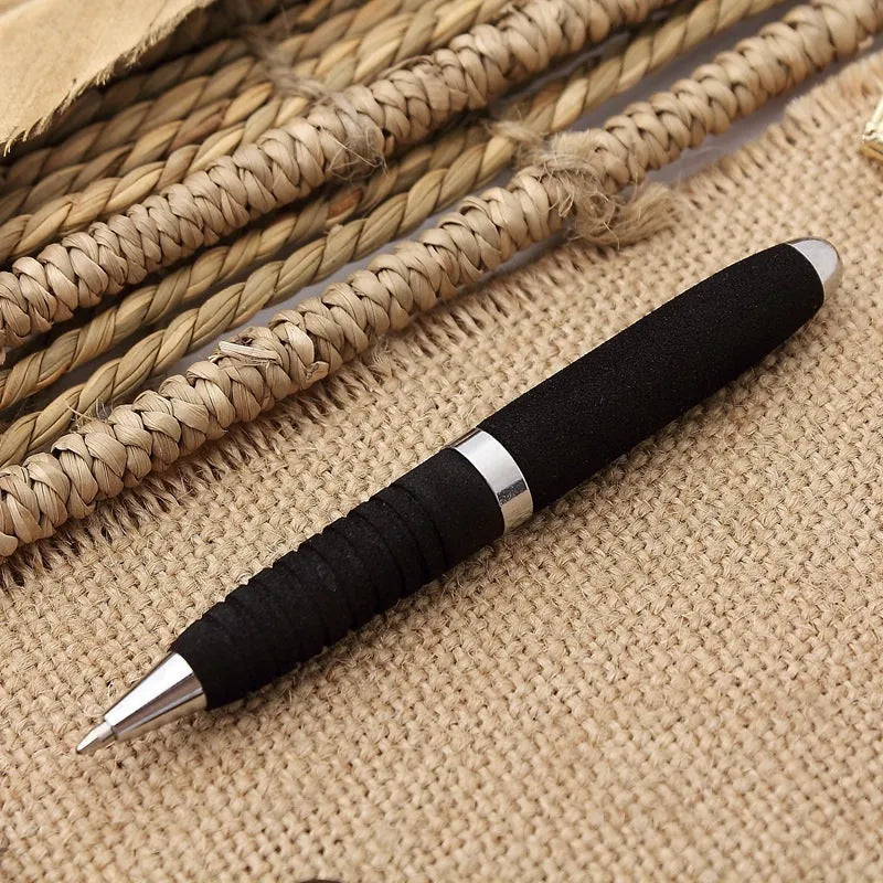 EVA metal cap ballpoint pen with 1.0mm bullet tip shown in silver colour