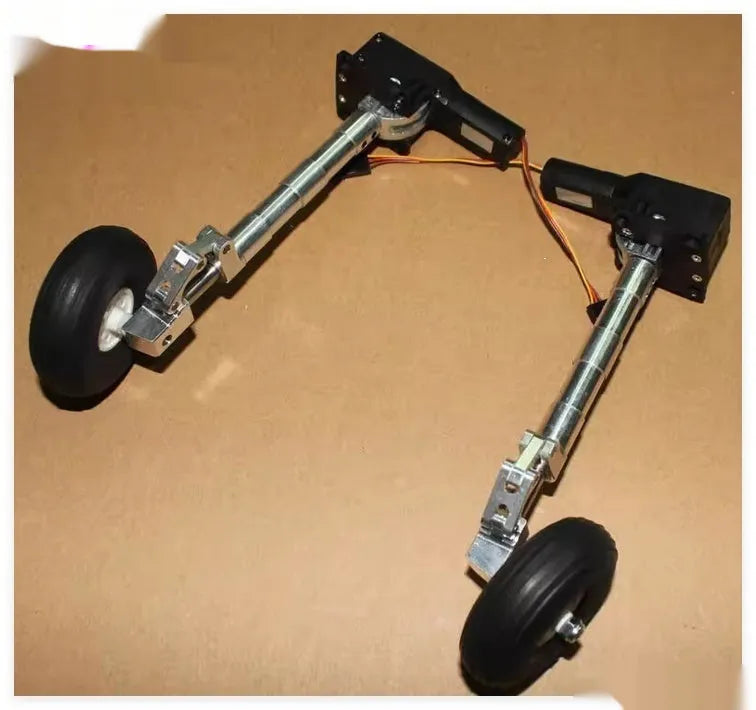 RC drone alloy retractable landing gear parts with wheels in various height options