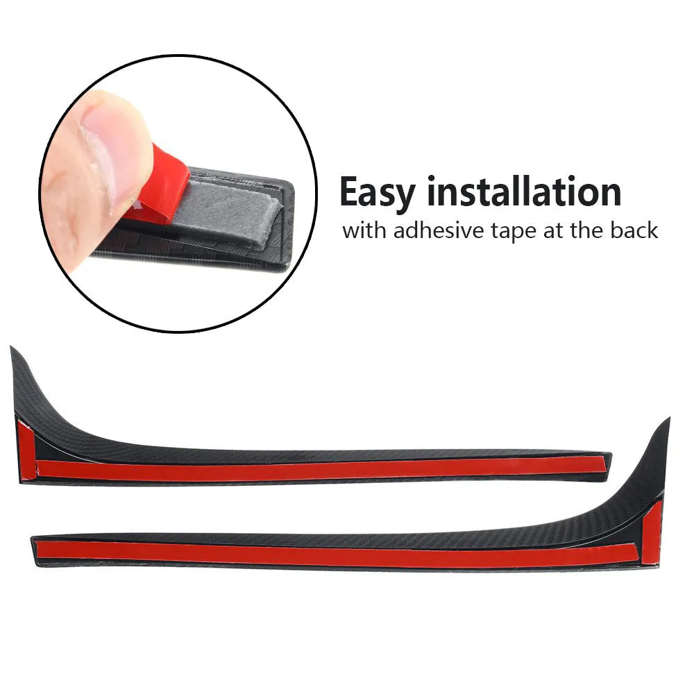 Glossy black ABS plastic rear window side spoiler wing for Volkswagen Golf 7 car