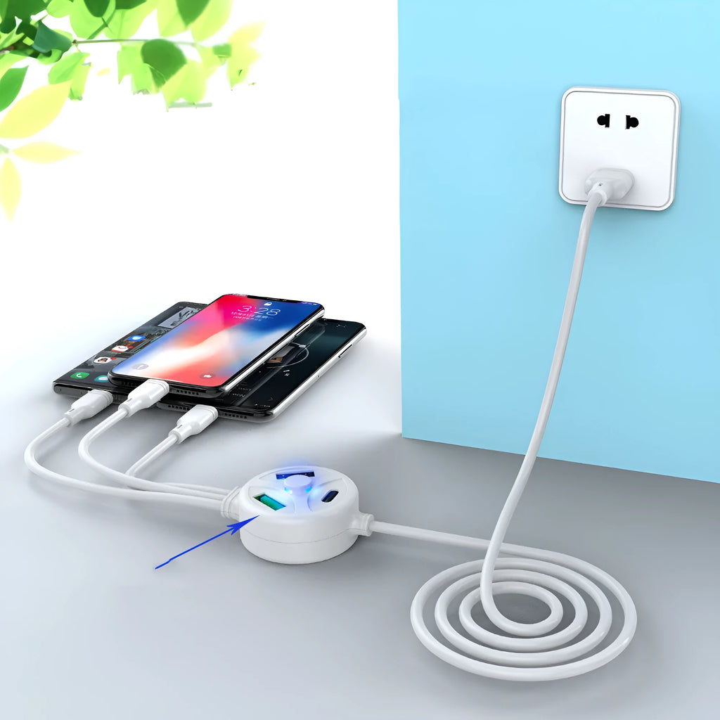 1.2 metre USB charging cable with PD fast charge and high temperature resistant PVC material