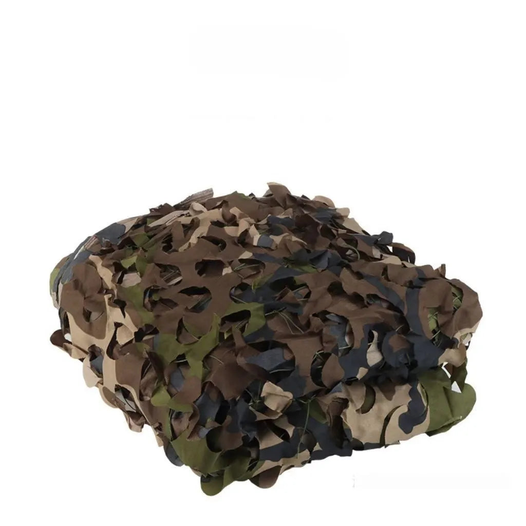 Green camouflage net with UV and infrared protection in dark night camouflage pattern