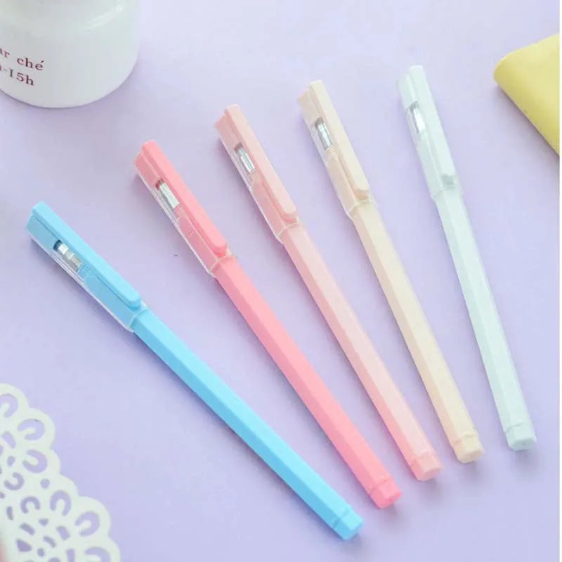 Full needle tube carbon signature pen with 0.35mm fine tip, black ink, plastic body, 140mm length, three pens