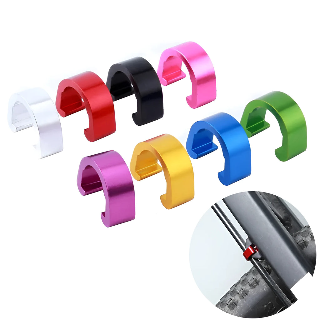 Aluminium alloy C-shaped buckle hardware fastener for craft projects in multiple colours