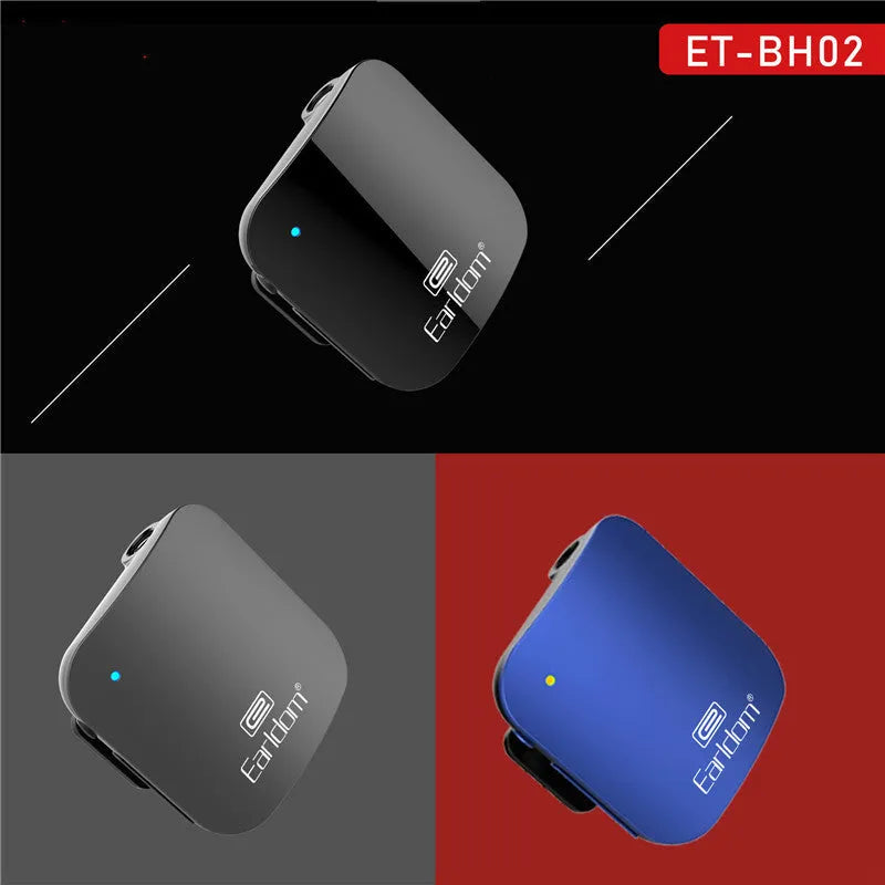 Bluetooth lavalier headphones with voice control in black, grey, red and second generation colour options