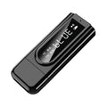 Black USB car FM Bluetooth receiver transmitter with Bluetooth 5.0 for MP3 playback