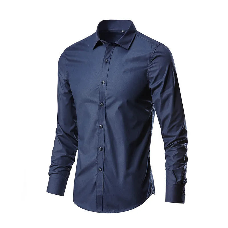 Men's slim fit long sleeve linen shirt available in multiple colours and sizes
