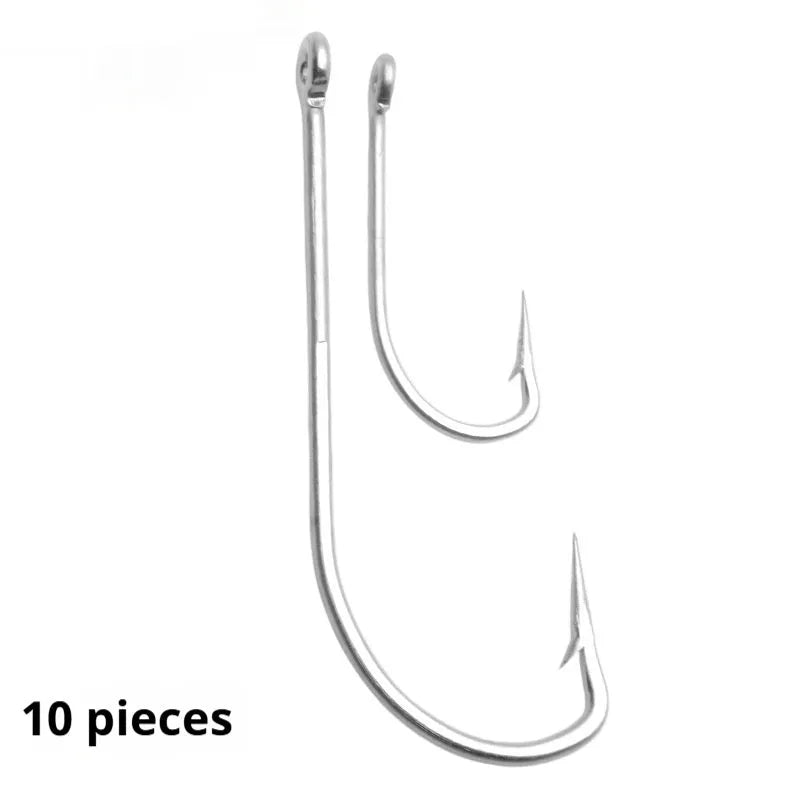 Stainless steel weever snakehead seahorse fishhooks for ocean boat fishing in multiple specifications