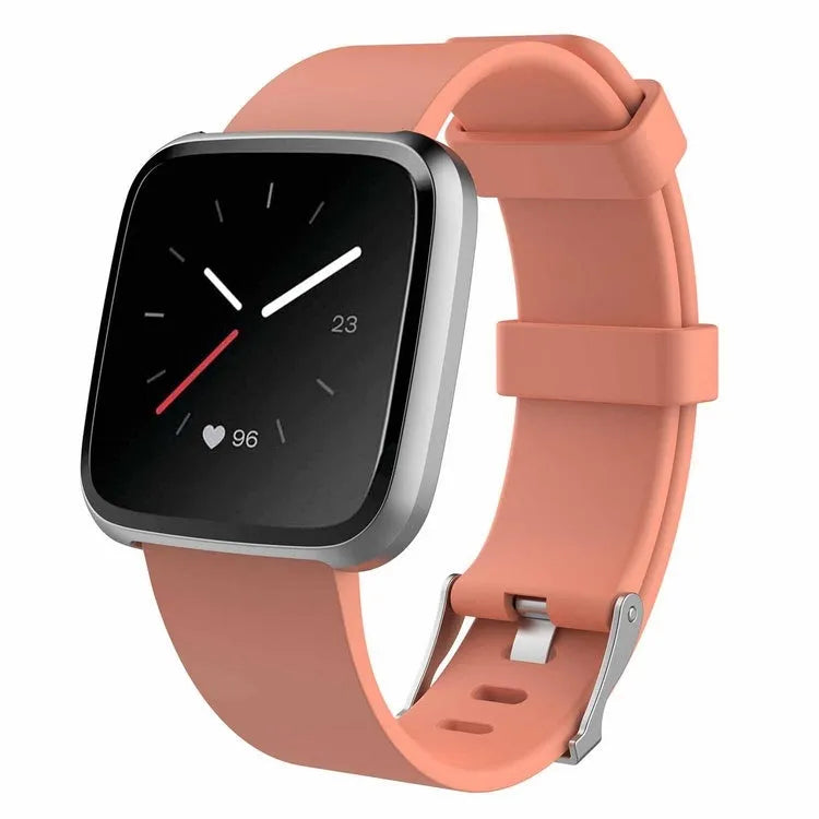 Fitbit Versa Lite replacement wrist strap in multiple colours showing large and small size options