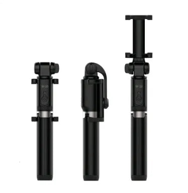 Aluminium alloy Bluetooth selfie stick with tripod legs and remote control for smartphones
